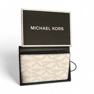 Michael Kors Leather Monogram Bi-Fold Wallet